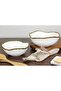 Beth & Lily – Sienna White & Gold Beaded Ceramic Medium Salad Bowl | Luxury Tableware | UAE GCC Gift - 7