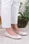 01-631 Soft Bow Detailed Stylish Home Business Office Comfortable Daily Shoes Women's Ballerinas - 3