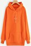 Hooded'Look Mom I Can Fly' Printed Oversize Sweatshirt - 2