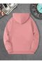 Unisex Astronaut and Planets Printed Oversized Winter 3 Thread 100% Cotton K Hooded Sweatshirt Hoodie - 2
