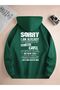 Unisex Sorry I Am Already Printed Oversized Winter 3 Thread 100% Cotton K Hooded Sweatshirt Hoodie