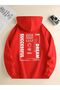 Unisex Dream Successful Printed Oversized Winter 3 Thread 100% Cotton K Hooded Sweatshirt Hoodie