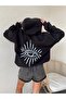 Back Eye Printed 3 thread Thick Oversize Cotton Sweatshirt - 2