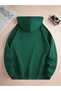 Unisex New York Hustle Printed Oversized Winter 3 Thread 100% Cotton K Hooded Sweatshirt Hoodie - 2