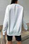 Plus Size Crew Neck Ocean City Maryland (blue-red) Printed Sweatshirt White - 2