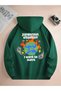 Unisex Dangerous Situation Printed Oversized Winter 3 Thread 100% Cotton K Hooded Sweatshirt Hoodie