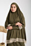 Two-Piece Guipure Lace Prayer Dress - 5