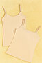 Women's Modal Cotton Lycra Extra Piping Rope Strap 2-Piece Undershirt Q6K6K0T2Ka