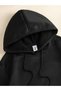 Unisex Dream Gül Printed Oversized Winter 3 Thread 100% Cotton K Hooded Sweatshirt Hoodie - 3