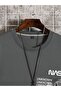 Plus Size Nasa Unknown Printed 3 thread Oversize Crew Neck Sweatshirt - 3