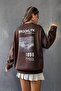 Plus Size Brooklyn1898 Back Back Printed 3 thread Crew Neck Sweatshirt