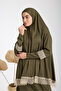 Two-Piece Guipure Lace Prayer Dress - 2