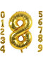 1 Year Old Gold Foil Balloon 34 Inch (76-82 cm)