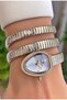 Yellow Silver Color Snake Watch, Wrap Around Watch, 2 Year Guarantee - Original- Women's Wrist Watch - 5