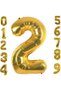 2 Years Gold Foil Balloon 34 Inch (76-82 cm)
