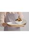 Beth & Lily – Moonlight White & Gold Ceramic Server | Premium Entertaining Serveware | UAE GCC Gift - 2