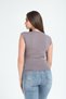 90% Cotton 10% Lycra Body Fitting Slim Fit Crew Neck Soft Touch Women's T-Shirt - 5