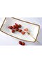 Beth & Lily – Sienna White & Gold Beaded Ceramic Rectangular Deep Server | Luxury Entertaining UAE GCC - 5