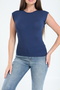 90% Cotton 10% Lycra Body Fitting Slim Fit Crew Neck Soft Touch Women's T-Shirt - 5