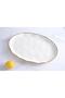 Beth & Lily – Moonlight White & Gold Ceramic Oval Platter | Premium Sharing Serving Platter | UAE GCC - 4