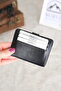Genuine Leather Card Holder with Snap Fastener - 2