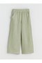 Lcw Kids Khaki Elastic Waist Muslin Girls' Trousers