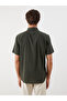 Regular Fit Short Sleeve Dobby Men's Shirt - 4