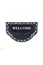 Half Moon Model Welcome Summer Door Mat Decorative Exterior Door Washable Dust Catching Carpet - 2