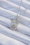 316L Steel Chain Silver Color Lilac Zircon Stone Tarot Necklace - Tj-Bko9238