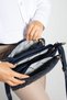 1357 Quilted Pattern Plain Skin Leather Women's Cross-Body Shoulder Bag - 4