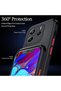 Redmi Note 14 4g Case Matte Anti-Fingerprint Camera Protected Hard Silicone Cover with Colorful Buttons - 3
