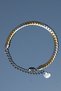 Steel Crushed Gourmet Patterned Bracelet 5 mm Gold & Silver Color |   Non-Blackening, Unisex, 2 Years Warranty - 2