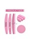 Nail File Half Moon Sponge 703 Pink for Nail Art Design 10 Pcs - 6