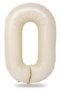 0 Years Old Cream Foil Balloon 34 Inch (76-82 cm)