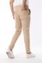 Men's Elastic Comfortable Fit Jeans Gabardine Trousers Beige - 3