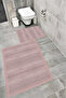 Water Resistant Digital Printed Bath Mat Set with Non-Slip Base