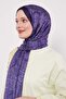 Purple Authentic Pattern Indian Silk Shawl