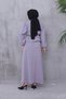 Women's Waist Adjustable Ayrobin Fabric Shirt Skirt Double Hijab Suit - 2
