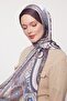 Chocolate Brown Border Pattern Indian Silk Shawl - 2