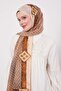 Mustard Speckle Pattern Cotton Shawl - 3