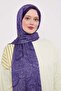 Purple Authentic Pattern Indian Silk Shawl - 3