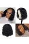 Short Curly Hair Wig - Middle-Parted Corn Perm - 4