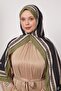 Green Striped Foil Pattern Love Shawl - 3
