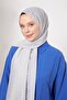 Light Gray Striped Shinga Shawl - 4