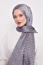 Smoked L Pattern Italian Jacquard Shawl - 2