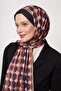 Black-Orange Honeycomb Pattern Love Shawl - 2