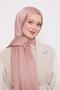 Dusty Rose L Pattern Italian Jacquard Shawl - 3