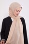 Cappuccino Abstract Tulip Pattern Jacquard Capri Shawl - 2