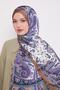 Oil Green Mixed Desenal Indian Silk Shawl - 3