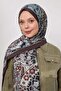 Dark Brown Abstract Floral Pattern Love Shawl - 2